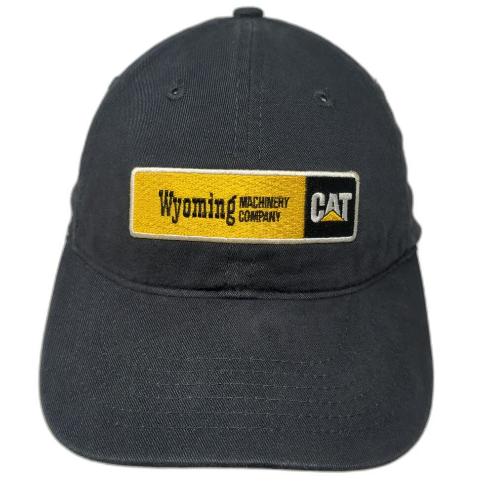 Dri Duck Baseball Cap Gray One Size Wyoming Machinery Company CAT Logo Patch Hat